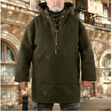 Men's Hooded Sweatshirt Long Sleeve Casual Woolen Coat Sweater