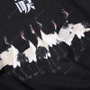 Men's Loose Cranes Printing Hoodie Autumn and Winter Hoodie