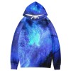 Men's Loose Hoodie Starry Printing Hooded Sweatshirt