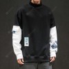 Men's Loose Printing Sweatshirt Autumn and Winter Printing Turtleneck Sweater