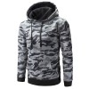 Men's New Camouflage Turtleneck Sweater Men'S Hooded Large Pocket Top