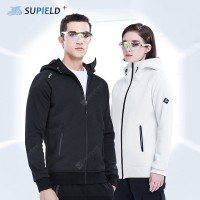 SUPIELD Hydrophobic Anti-fouling Velvet Hoodies Sweatshirt Unisex Men Women Winter Clothes Streetwear Long Sleeve With Zipper