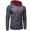 Zipper Accessories Men's Casual Slim Zipper Cardigan Hooded Sweater