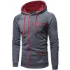 Zipper Accessories Men's Casual Slim Zipper Cardigan Hooded Sweater