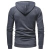 Zipper Accessories Men's Casual Slim Zipper Cardigan Hooded Sweater