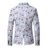 1101-XZ27 Blazer Men Clothing Santa Claus Christmas Theme Printed Coat