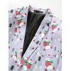 1101-XZ27 Blazer Men Clothing Santa Claus Christmas Theme Printed Coat