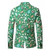 1101-XZ31 Men Leisure Blazer Santa Claus Christmas Theme Printed Coat Clothing