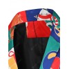 1107-X33 Men's Casual Blazer Christmas Theme Printed Coat