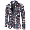 1107-X34 Blazer Men Casual Suit Jacket Design 3D Fun Christmas Stamp Suit