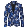 1107-X36 Blazer Men Casual Suit Jacket Design 3D Fun Christmas Stamp Suit