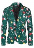 1107-X38 Blazer Men Casual Suit Jacket Design 3D Fun Christmas Stamp Suit