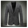  Autumn Large Size Men's Casual Suit Korean Version Of The Slim Back Fork Small Suit Jacket