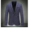  Autumn Large Size Men's Casual Suit Korean Version Of The Slim Back Fork Small Suit Jacket