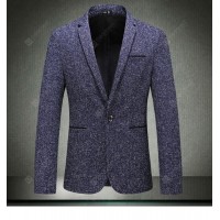  Autumn Large Size Men's Casual Suit Korean Version Of The Slim Back Fork Small Suit Jacket