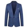 Fashion Slim Leisure Suit Men's Buckle Solid Color Business Jacket