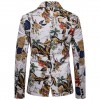 Foreign Trade Cocaine Ethnic Wind Splash Clothing Personality Men's Single-breasted Suit Jacket Male