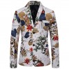 Foreign Trade Cocaine Ethnic Wind Splash Clothing Personality Men's Single-breasted Suit Jacket Male