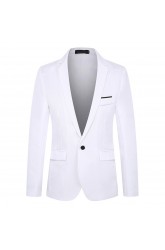 Men's  Autumn and Winter Fashion Solid Color Long-Sleeved Suit