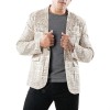 Men's Autumn And Winter Newspaper Full Body Style Design, One Buckle Men's Lapel Suit XZ21