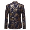 Men's European Code Running Hot Gold Flower Suit Men's Nightclub Dazzle Cool Dress Coat