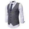 Single-breasted Vest Suit Men's Slim Solid Color Suit Vest