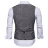 Single-breasted Vest Suit Men's Slim Solid Color Suit Vest