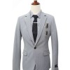 Spring And Summer Suit Set Male Korean Version Of The Young Trend Men's Wedding Gift Dress Slim Suits Suits Two-piece Set