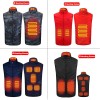 USB Powered Heated Vest Men Women Smart Electric Heating Jackets Winter Outdoor Warm Cycling Fishing Clothing P8101B