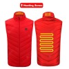 USB Powered Heated Vest Men Women Smart Electric Heating Jackets Winter Outdoor Warm Cycling Fishing Clothing P8101B