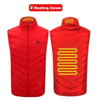 USB Powered Heated Vest Men Women Smart Electric Heating Jackets Winter Outdoor Warm Cycling Fishing Clothing P8101B