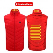 USB Powered Heated Vest Men Women Smart Electric Heating Jackets Winter Outdoor Warm Cycling Fishing Clothing P8101B