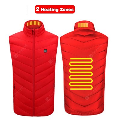 USB Powered Heated Vest Men Women Smart Electric Heating Jackets Winter Outdoor Warm Cycling Fishing Clothing P8101B