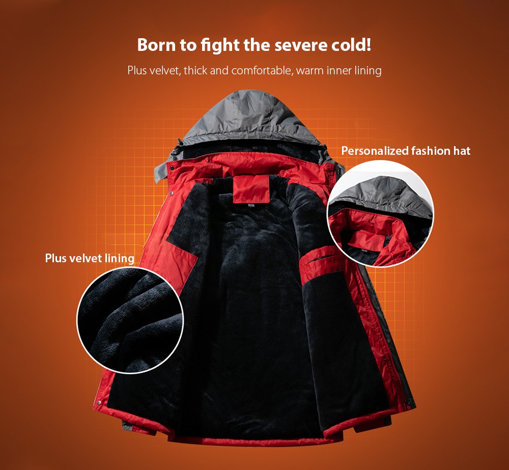 Winter Male Thick Velvet Padded Jacket fight cold